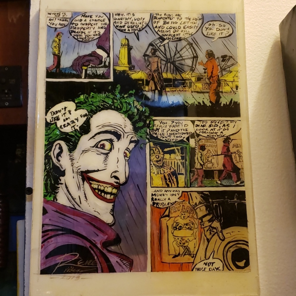Handmade comic in wood